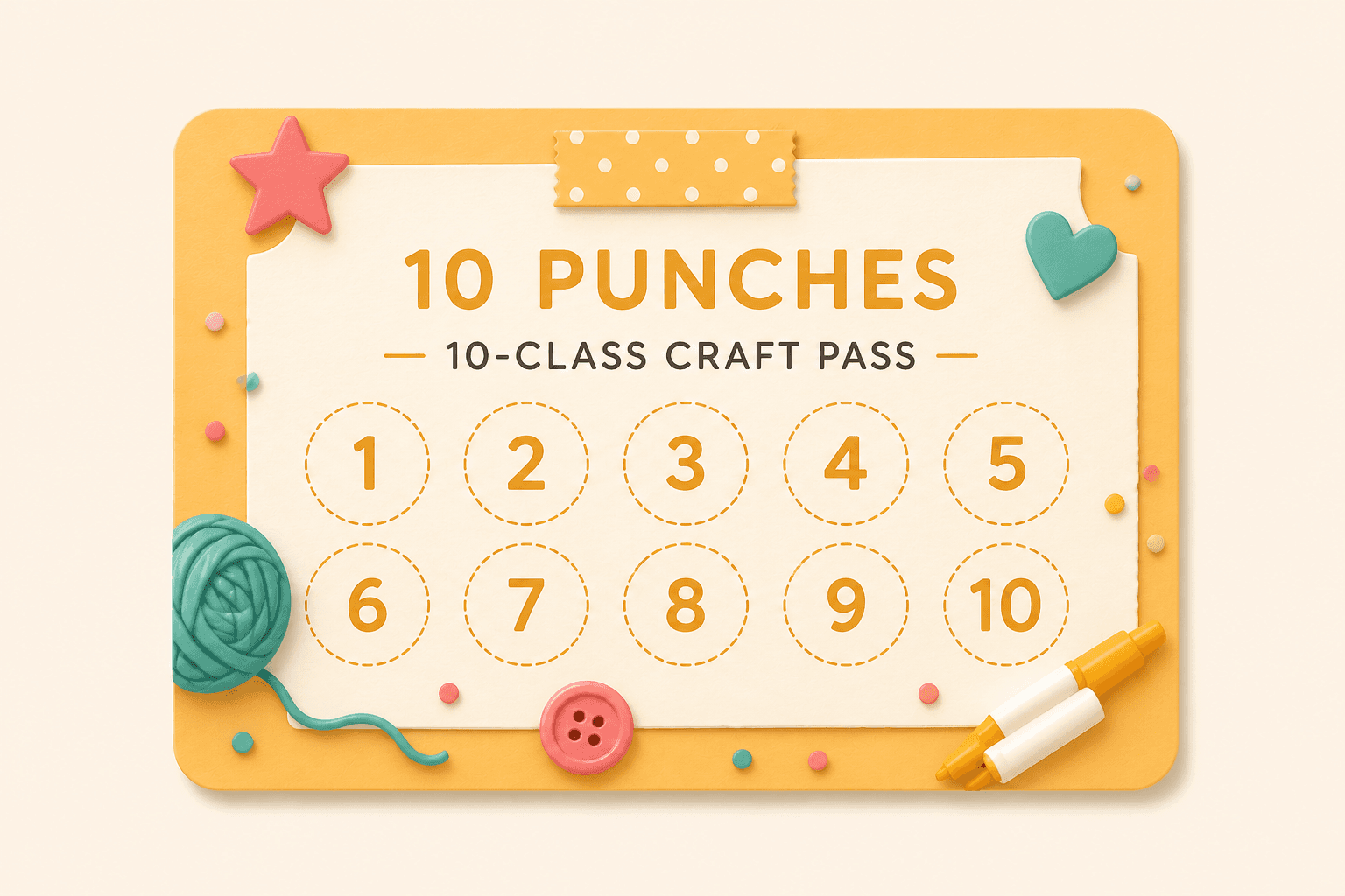 Ten Days of Classes punch pass